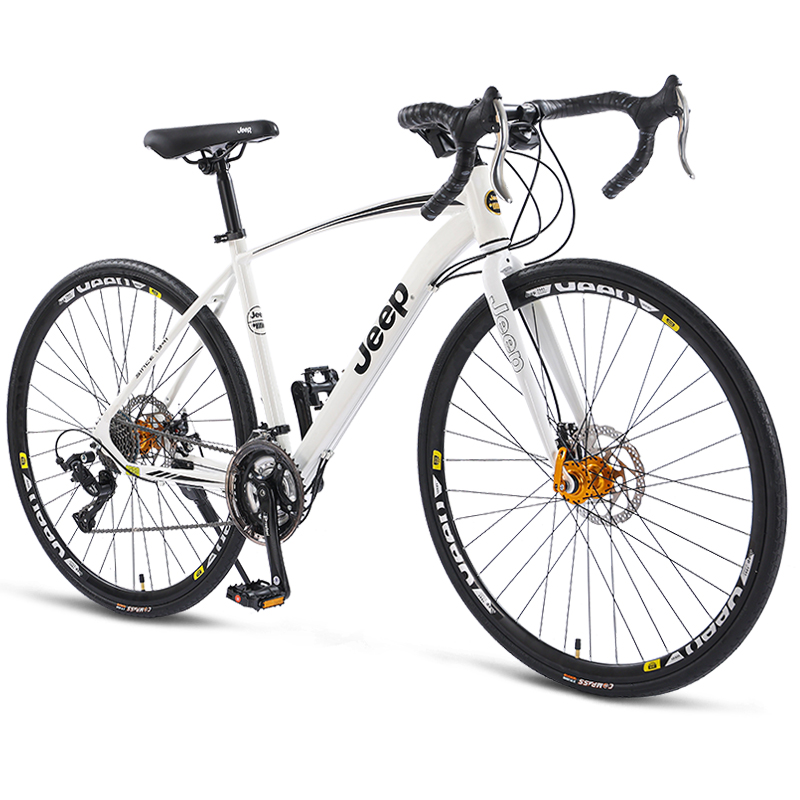 

Шоссейные велосипеды с дисковыми тормозами из высокоуглеродистой стали Jeep, белый