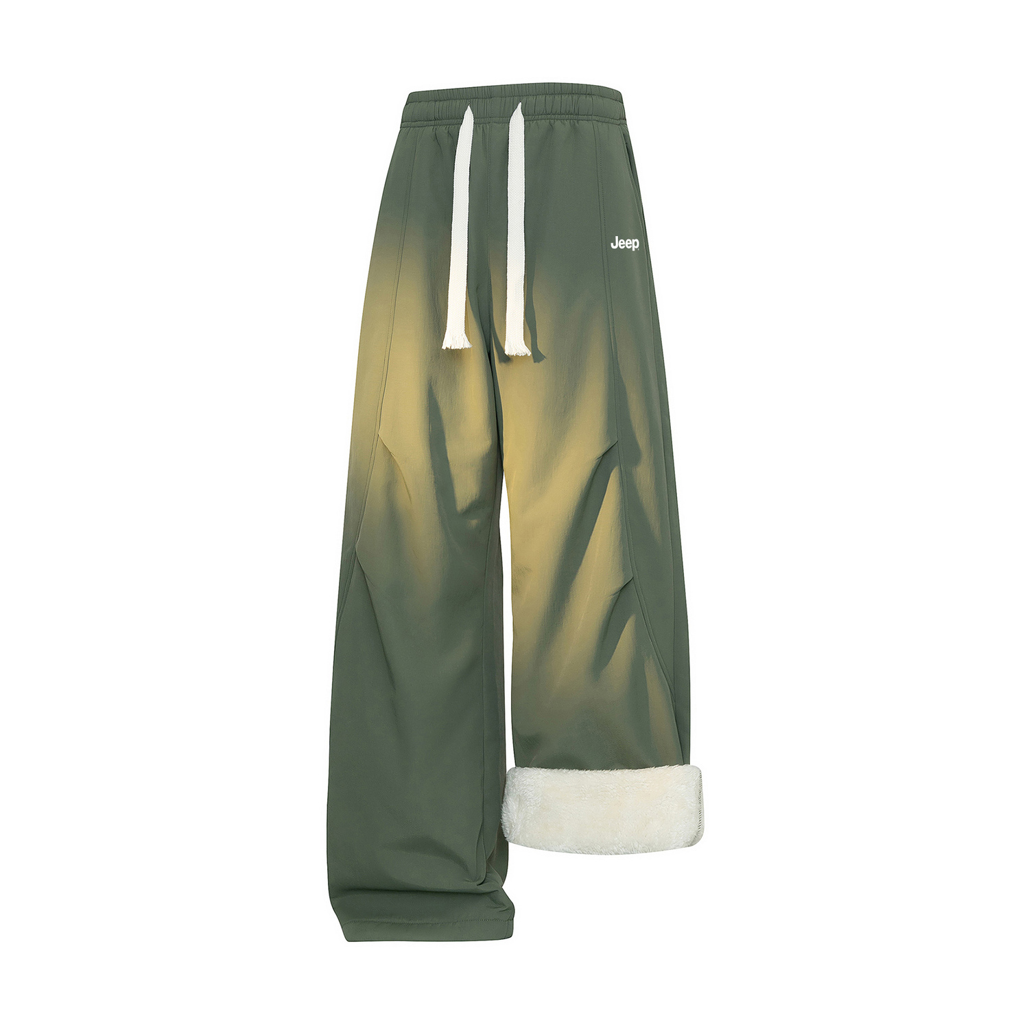 

Повседневные брюки Unisex утепленные с флисовой подкладкой прямого кроя Jeep, зеленый