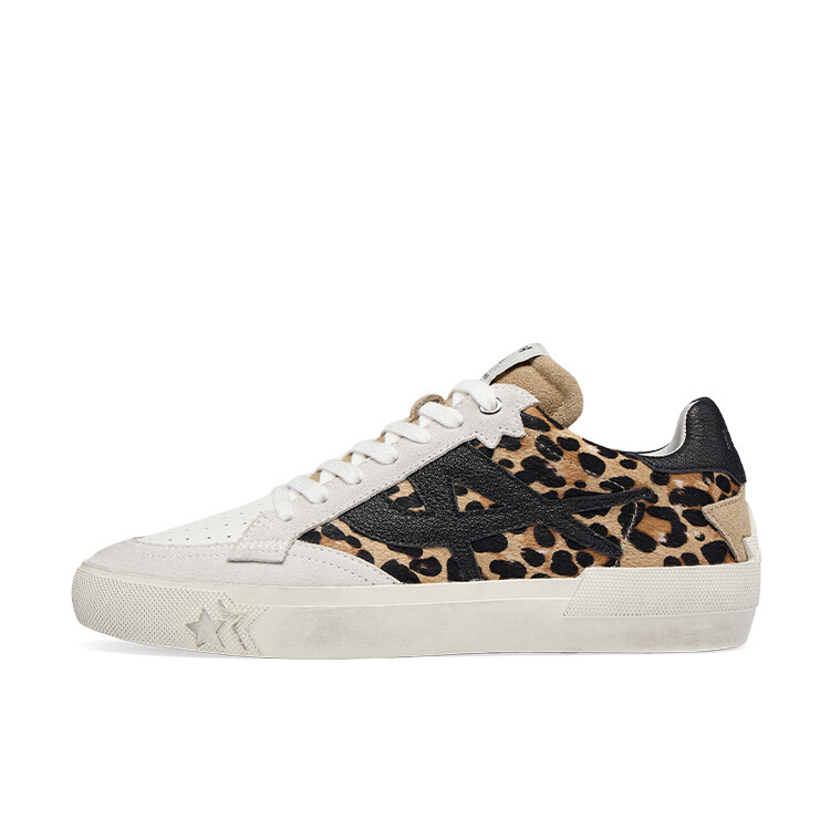 

Кроссовки ASH Skateboarding Shoes Unisex Low-top Black/white, коричневый/черный/серый/бежевый