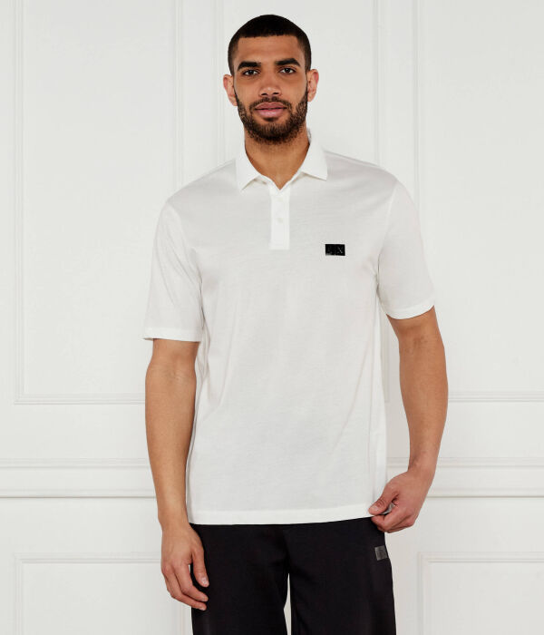 

Рубашка поло Regular fit Armani Exchange, экрю