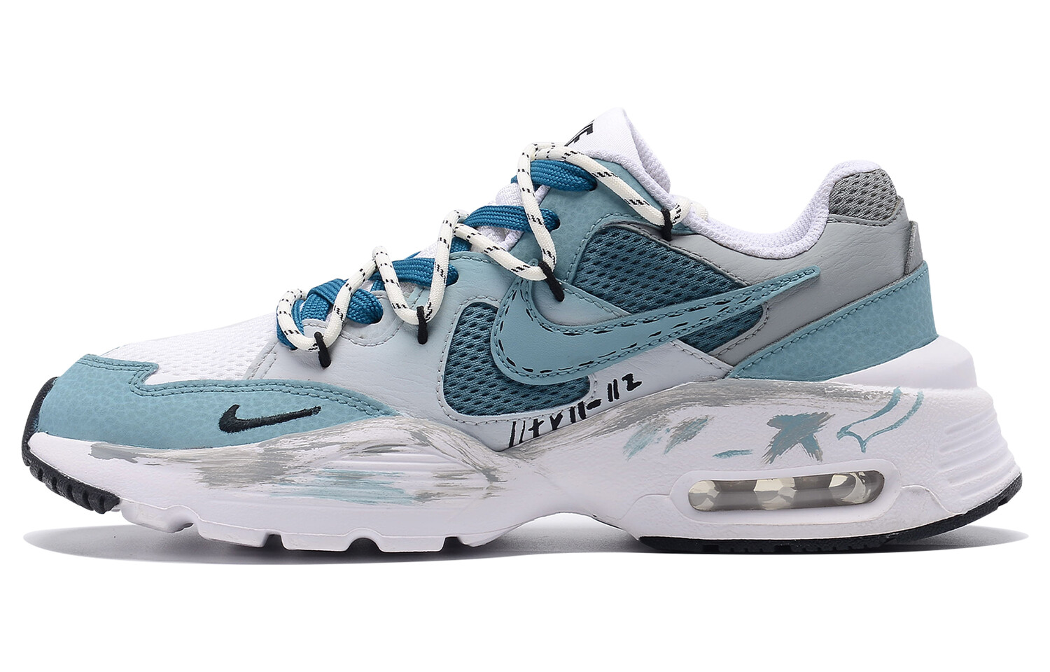 

Кроссовки Air Max Fusion женские с низким верхом, зеленые/серые Nike