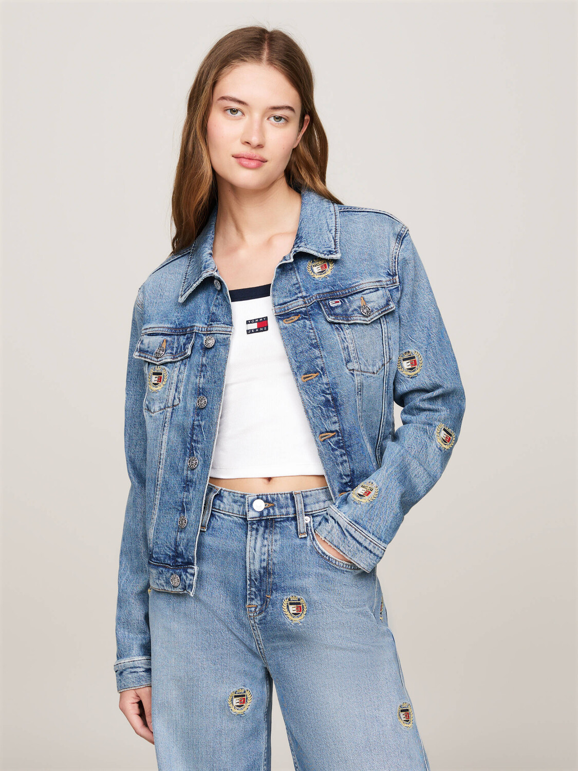 

Куртка Tommy Jeans Slim Fit, синий