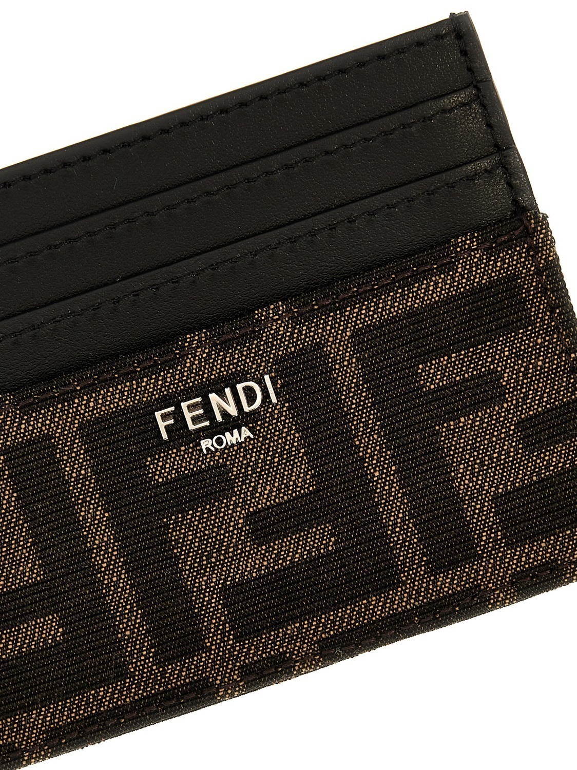 Кардхолдер 'FF' FENDI, коричневый — фото 3