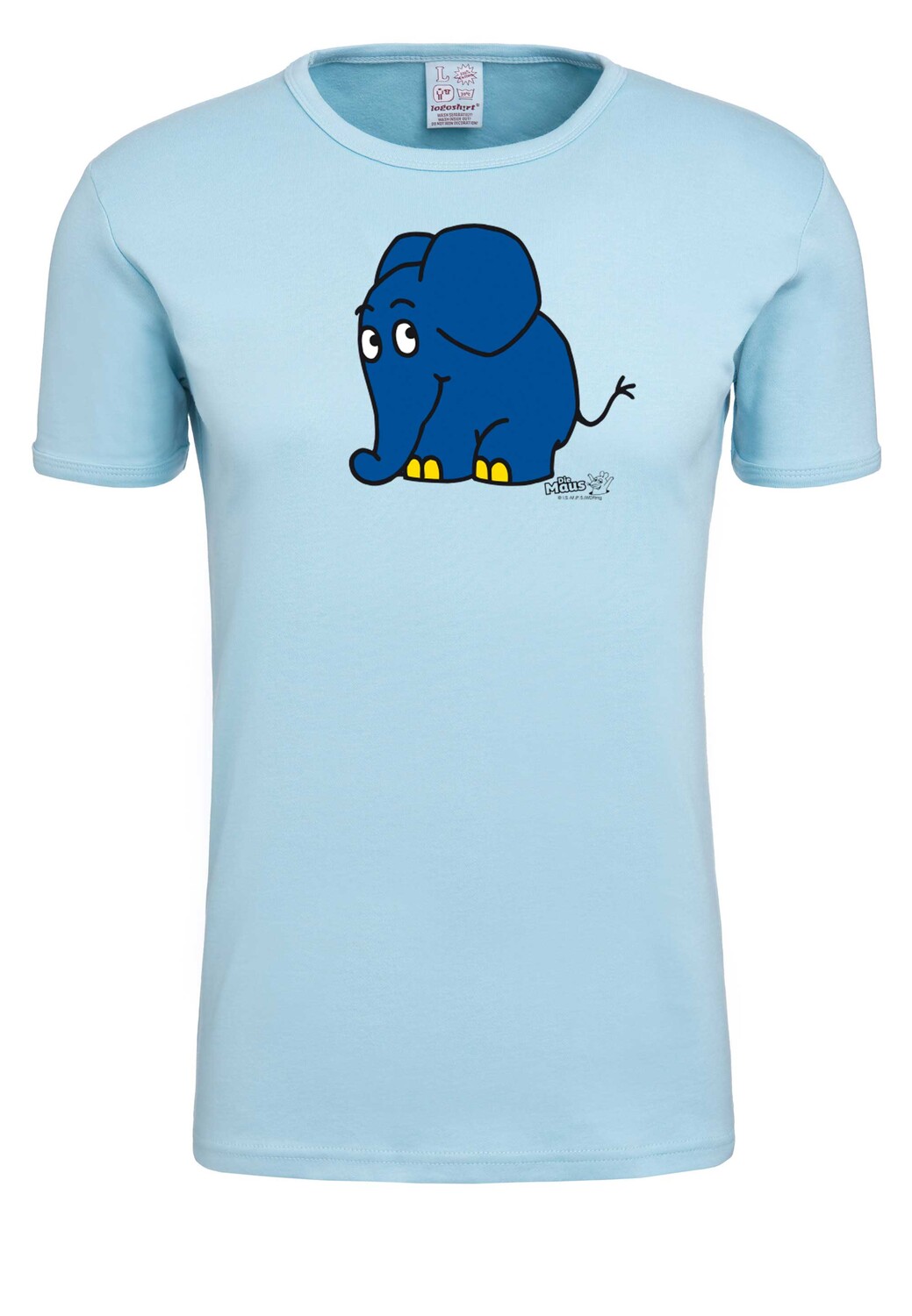 

Футболка Logoshirt Sendung mit der Maus Elefant, светло-синий