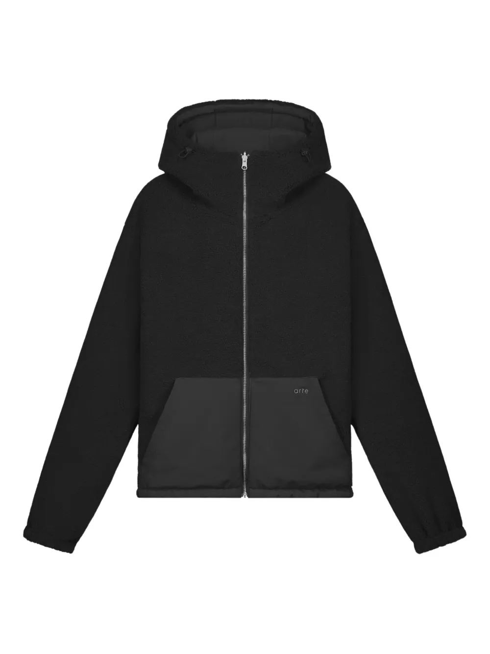 

Худи на молнии с вышитым логотипом Arte Antwerp, черный