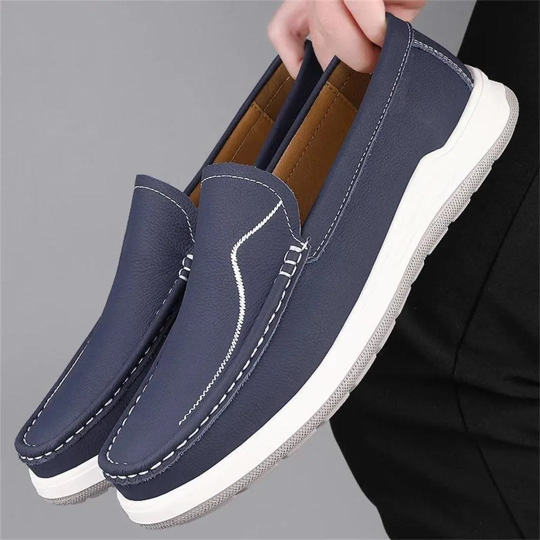 Мокасины кожаные Loafers Beige — фото 4