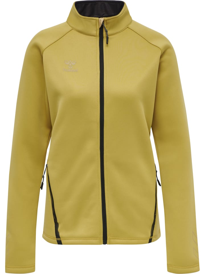 

Толстовка Hummel Reißverschluss Jacket Raglanärmel Hmlcima Multisport Damen, цвет ANTIQUE GOLD