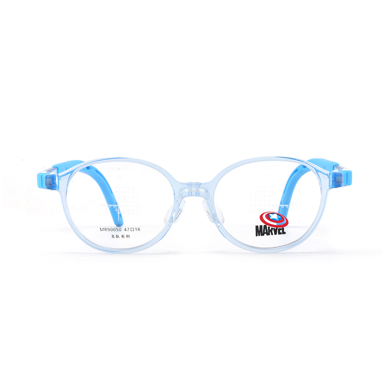 

MARVEL Круглая оправа для очков детская, Transparent Blue C061