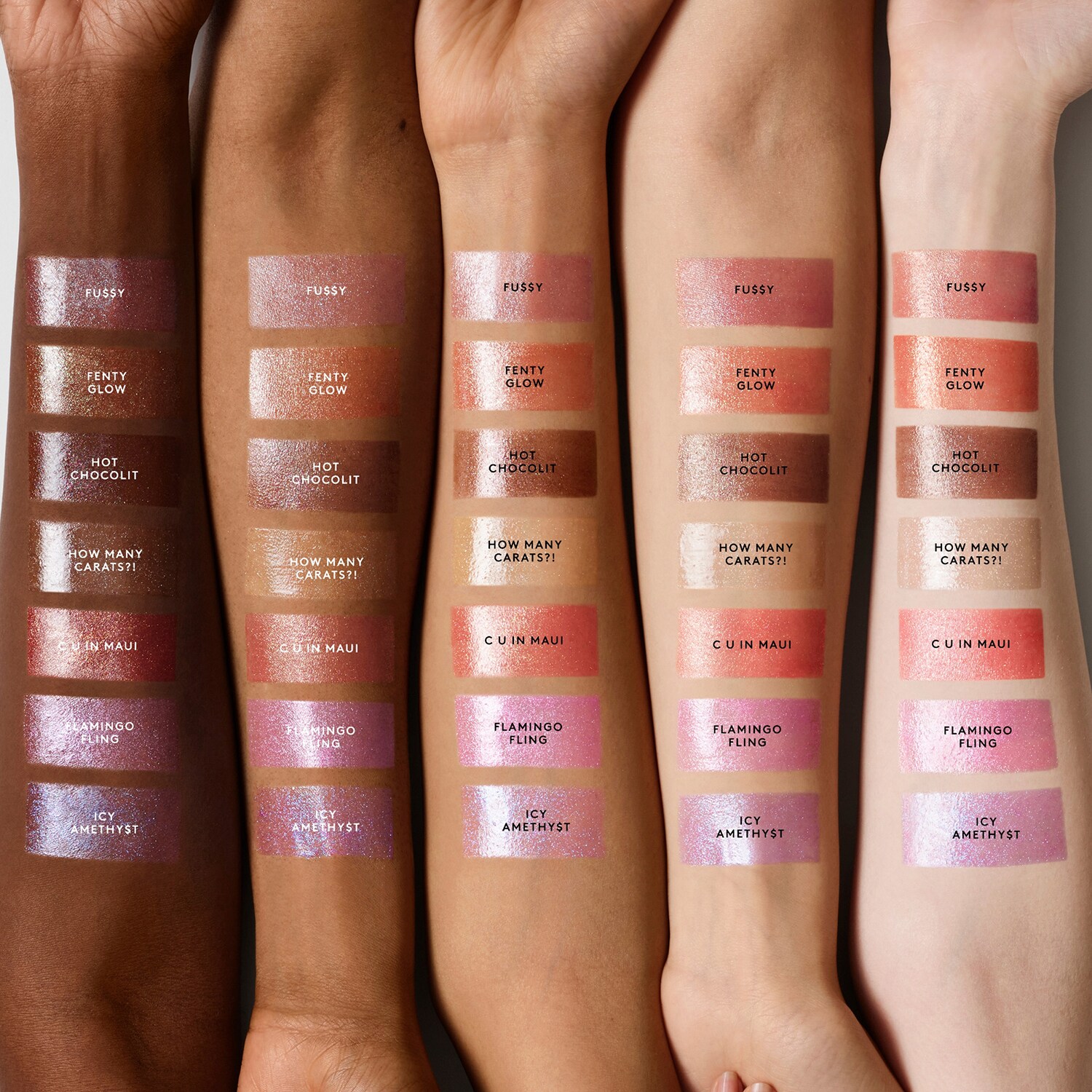 Блеск для губ с блестками Gloss Bomb Stix Fenty Beauty, 02 - Fenty Glow (3,6 g) — фото 3