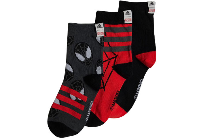 

Детские носки Adidas, черный/черно-красный/темно-серый