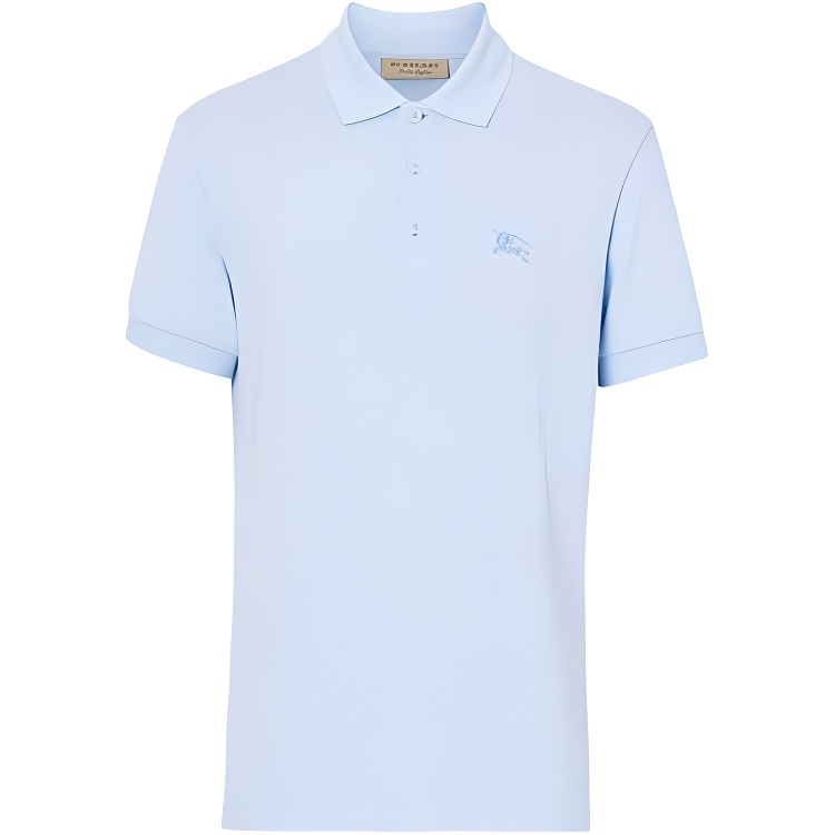 

Burberry Светло-голубая поло для мужчин, Синий, Burberry Светло-голубая поло для мужчин