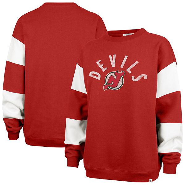

Женский свитшот '47 New Jersey Devils Eephus Barred красный 47 Brand