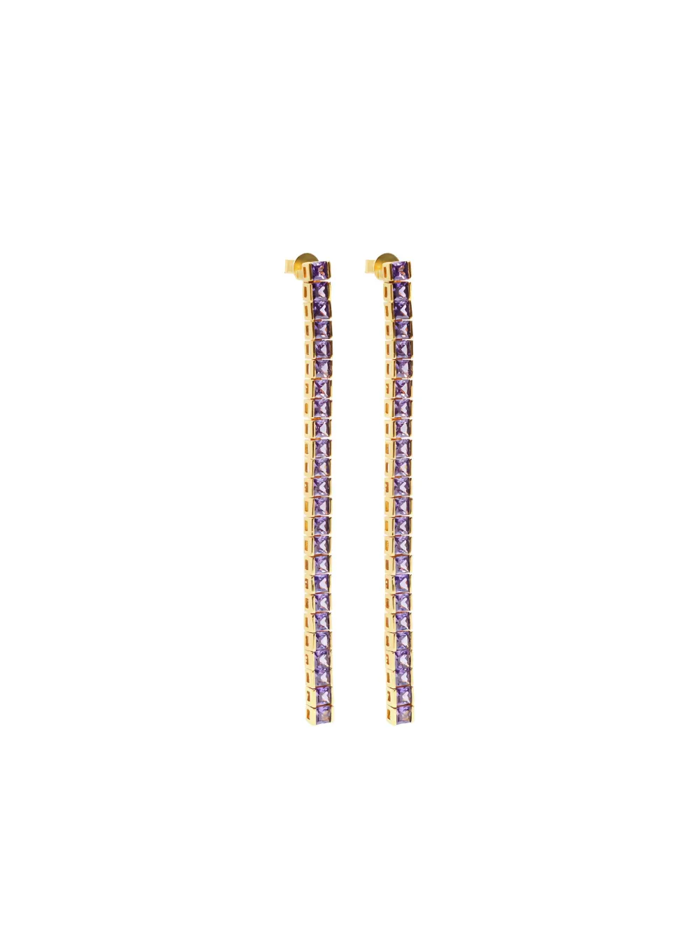

Теннисные серьги квадратной огранки Izabel Display, золотой
