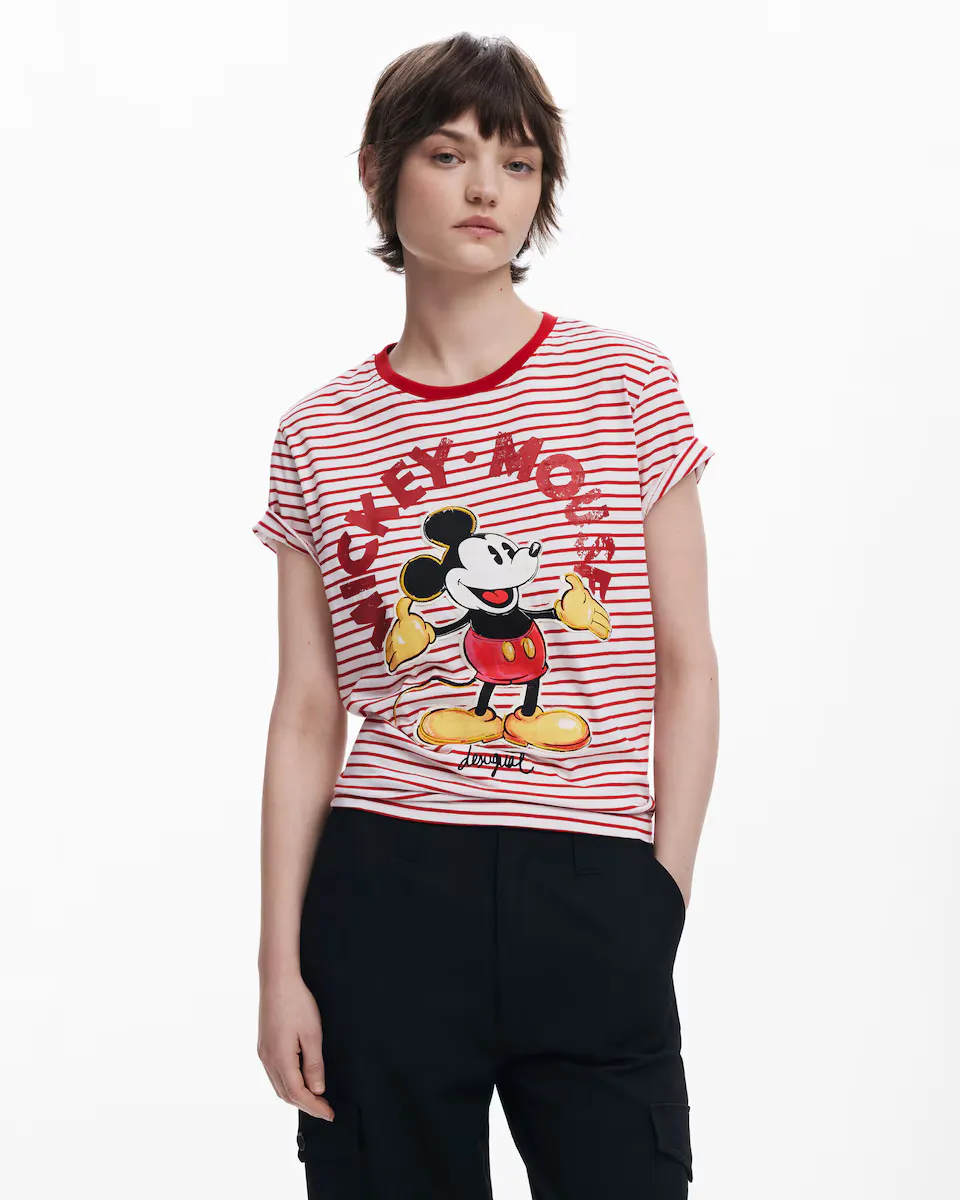 

Женская футболка с коротким рукавом Mickey Mouse Desigual, красный