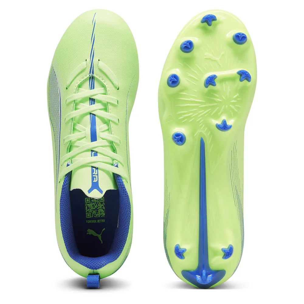 Футбольные бутсы Puma Ultra 5 Play FG/AG Jr, зеленый — фото 2