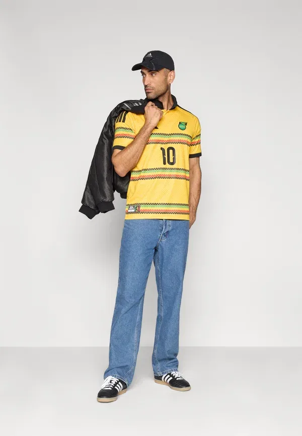 Футболка Adidas Performance Jamaica 26 home marley national team, ярко-золотой — фото 2