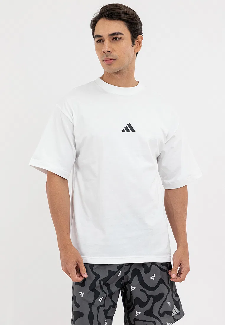 Футболка с логотипом, короткий рукав, Future Icons Small Logo, Nike Adidas, белый
