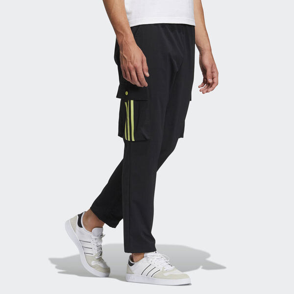 Спортивные штаны adidas neo Sw Lw 3s Tp Leisure Pocket Sports Stripe Trousers Men's Black, черный — фото 4