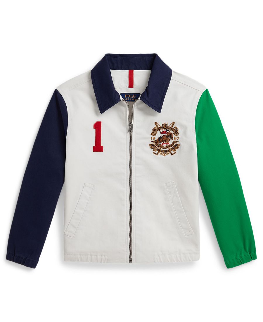 Детская куртка-чинос Bayport с цветными блоками, для мальчиков 2-7 лет Polo Ralph Lauren, Newport Navy Multi