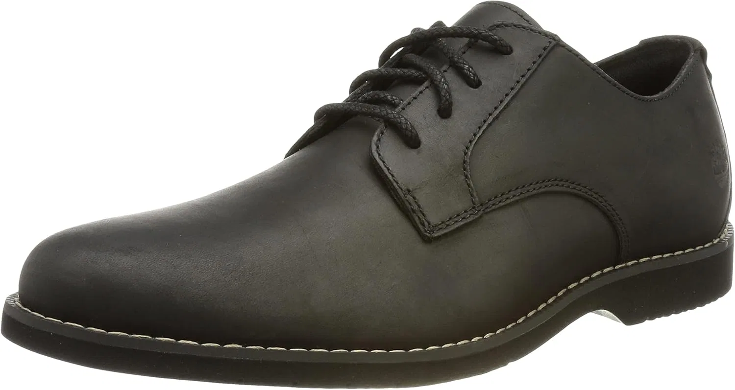 Мужские кожаные ботинки на шнуровке Timberland Woodhull Lace Up TB 0A2CWA 001, черные