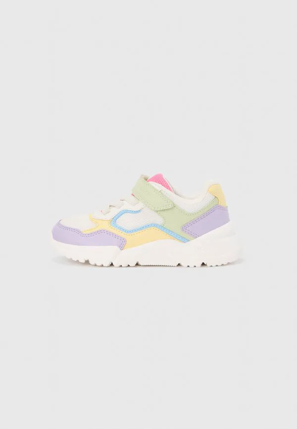 Кроссовки для девушек из лофтуса Geox, Multi-Coloured/White