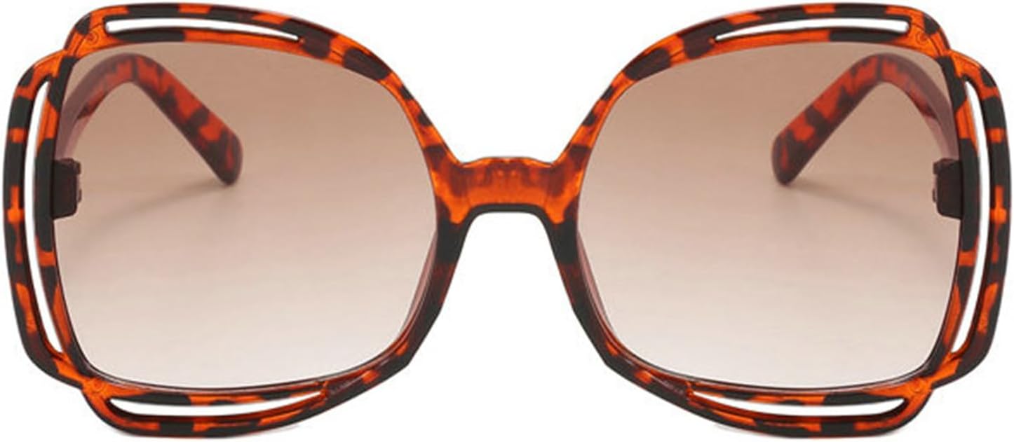 

Солнцезащитные очки Willochra круглые женские, с полыми дужками, панк-солнцезащитные очки для мужчин, большая оправа, винтажные очки, защита от ультрафиолета UV400, Leopard