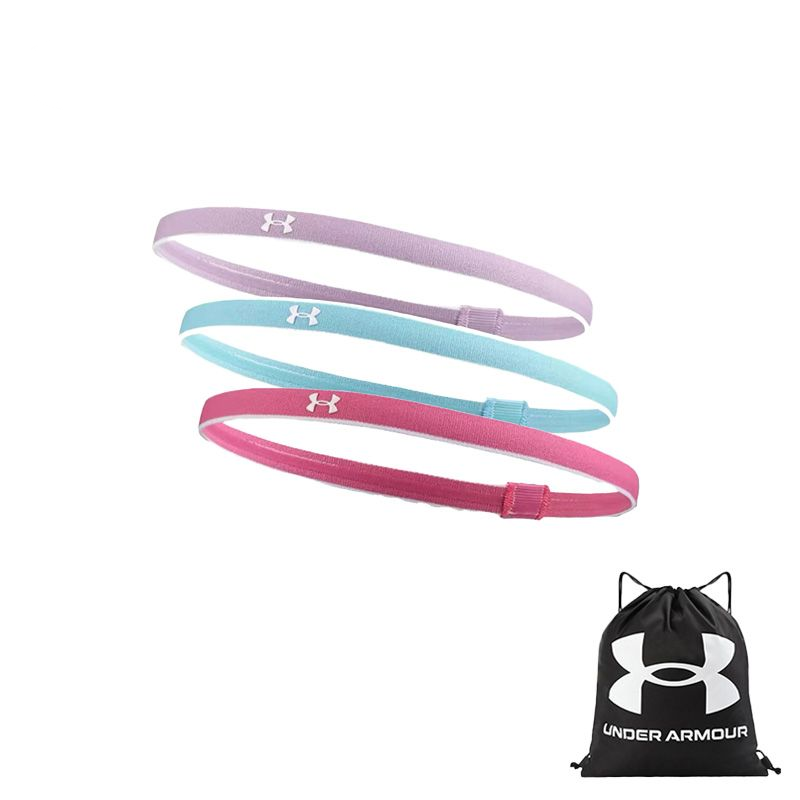 

Эластичные напульсники, набор из 3 штук, разноцветные, унисекс Under Armour, light combo 3 pack+drawstring bag