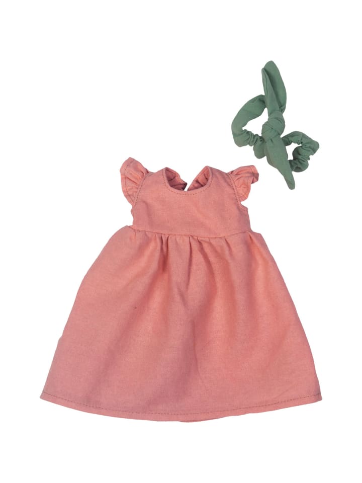 

Платье для куклы, повязка на голову, розового цвета Rubens Barn