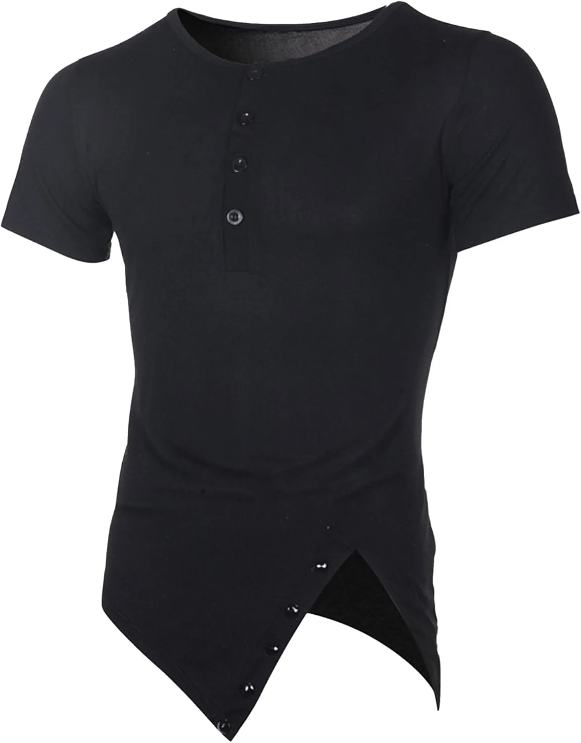 

Мужская футболка хенли slim fit с коротким рукавом VgueElegc