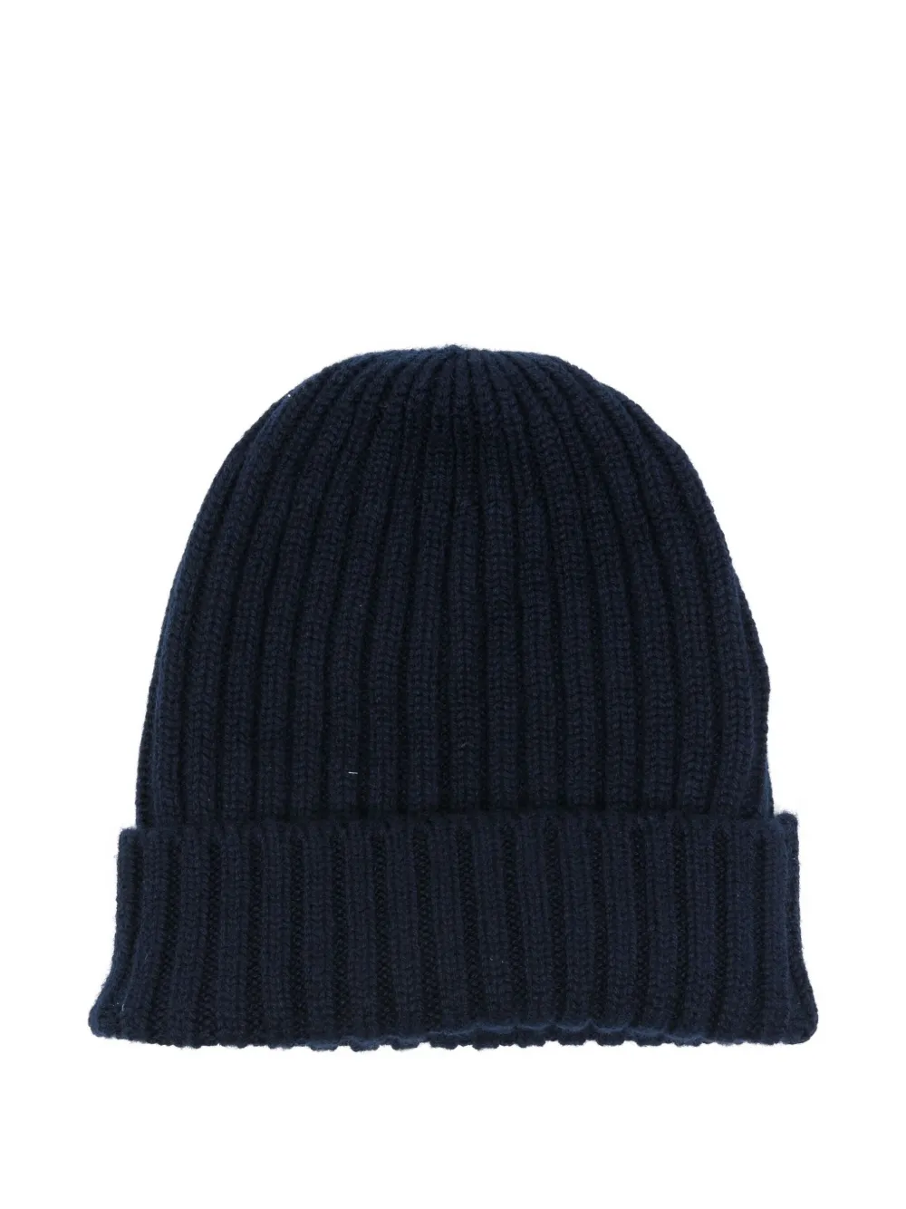 

Кашемировая шапка бини в рубчик Fedeli, синий