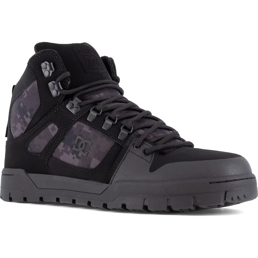

Кроссовки для работы высокие водонепроницаемые с композитным носком Dc Shoes, black camo
