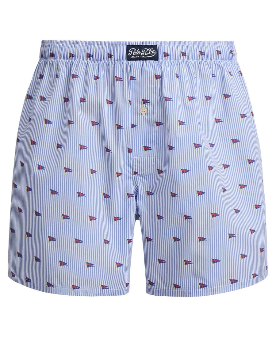 Мужские классические тканые боксерские трусы Polo Ralph Lauren, Pennant Flag Stripe — фото 4