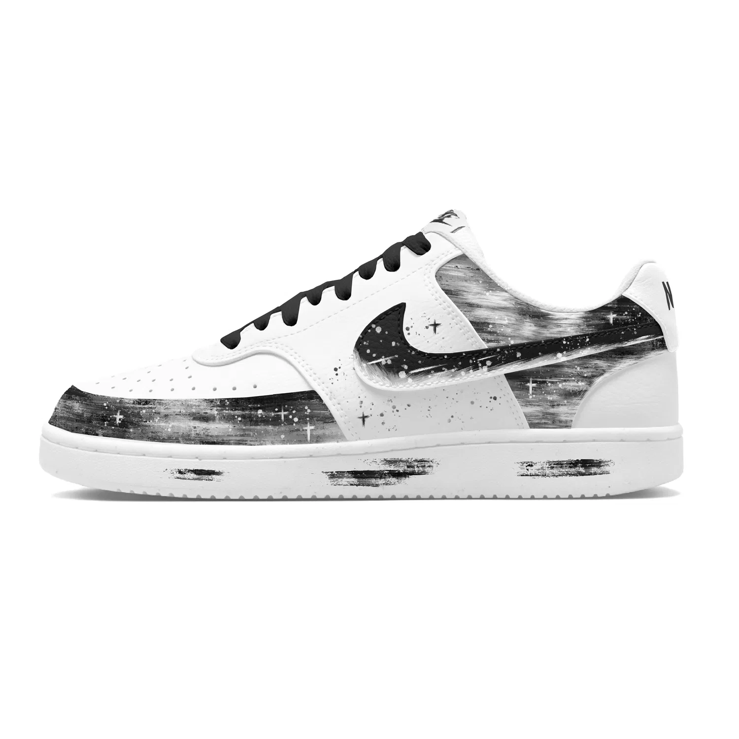 Кроссовки Nike Court Vision 1 Nighttime Star Ink Black White — фото 3