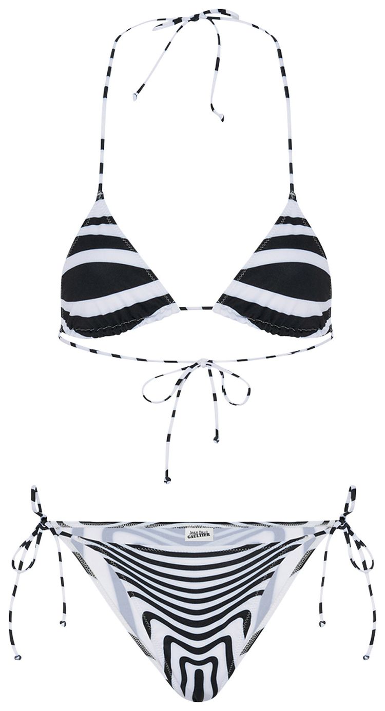 

Джинсы Jean Paul Gaultier Mariniere Body Morphing Bikini Set 'White/Black', белый