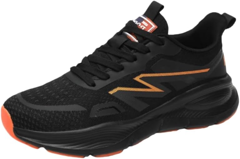 

Мужские модные спортивные кроссовки - повседневные туфли на толстой подошве с закругленным носком и шнуровкой - резиновая подошва - удобные и легкие - подходят для всех сезонов и деловой одежды Hoalox, оранжевый