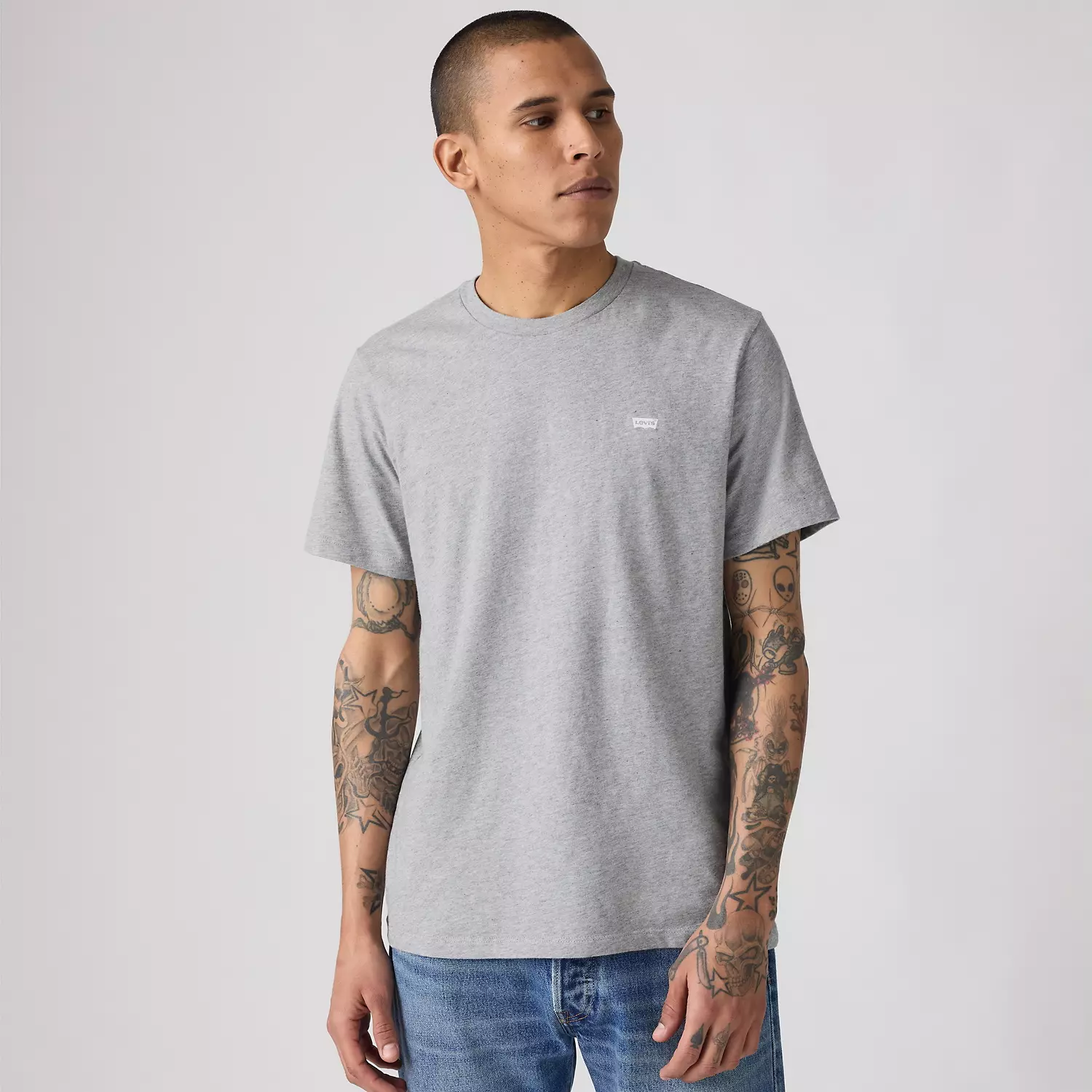 

Футболка Tech Levi's, цвет Mid Tone Grey Heather - Grey