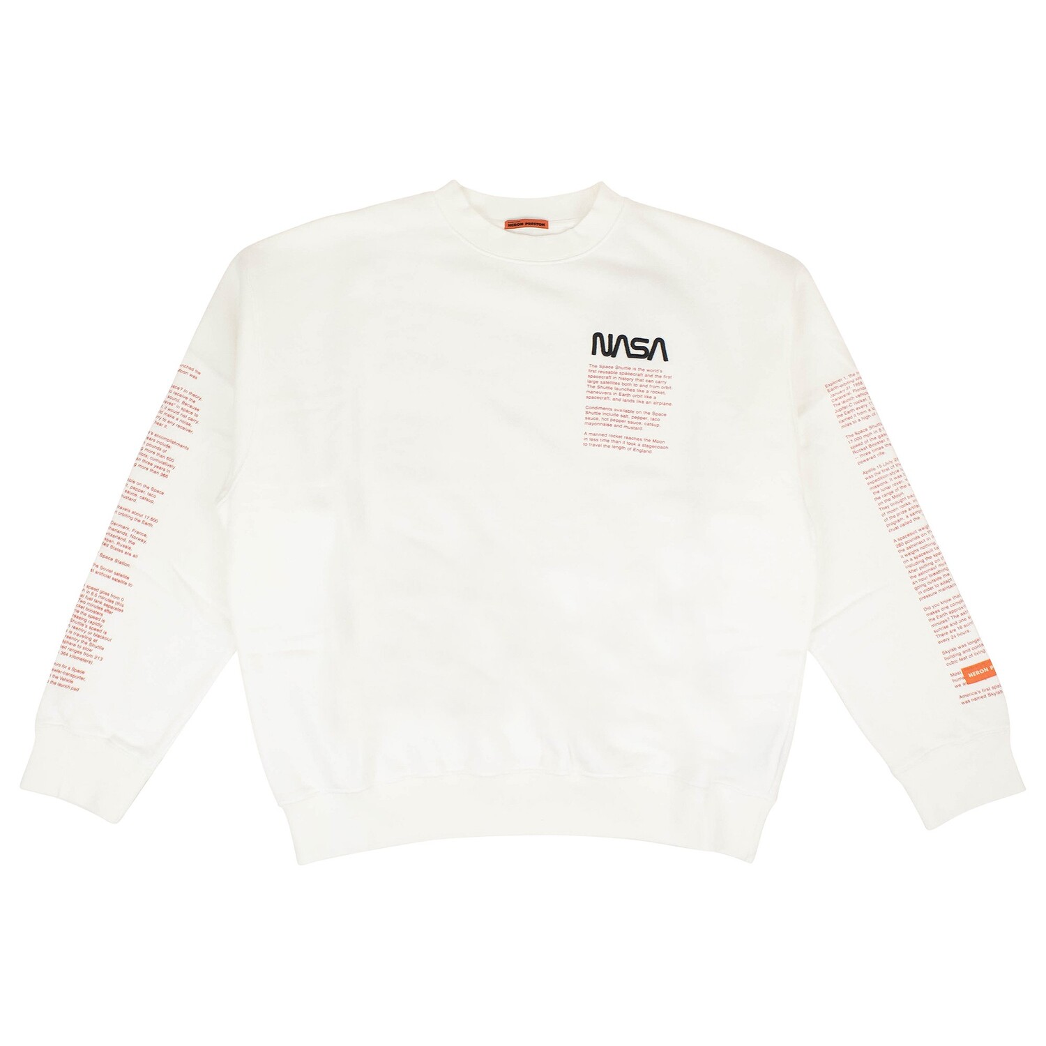 

Толстовка с круглым вырезом Heron Preston НАСА, цвет Белый