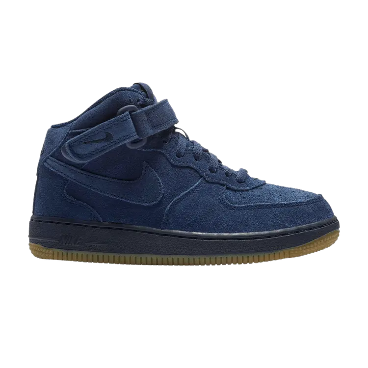 

Кроссовки Nike Force 1 Mid LV8 PS 'Blue Void Gum', синий
