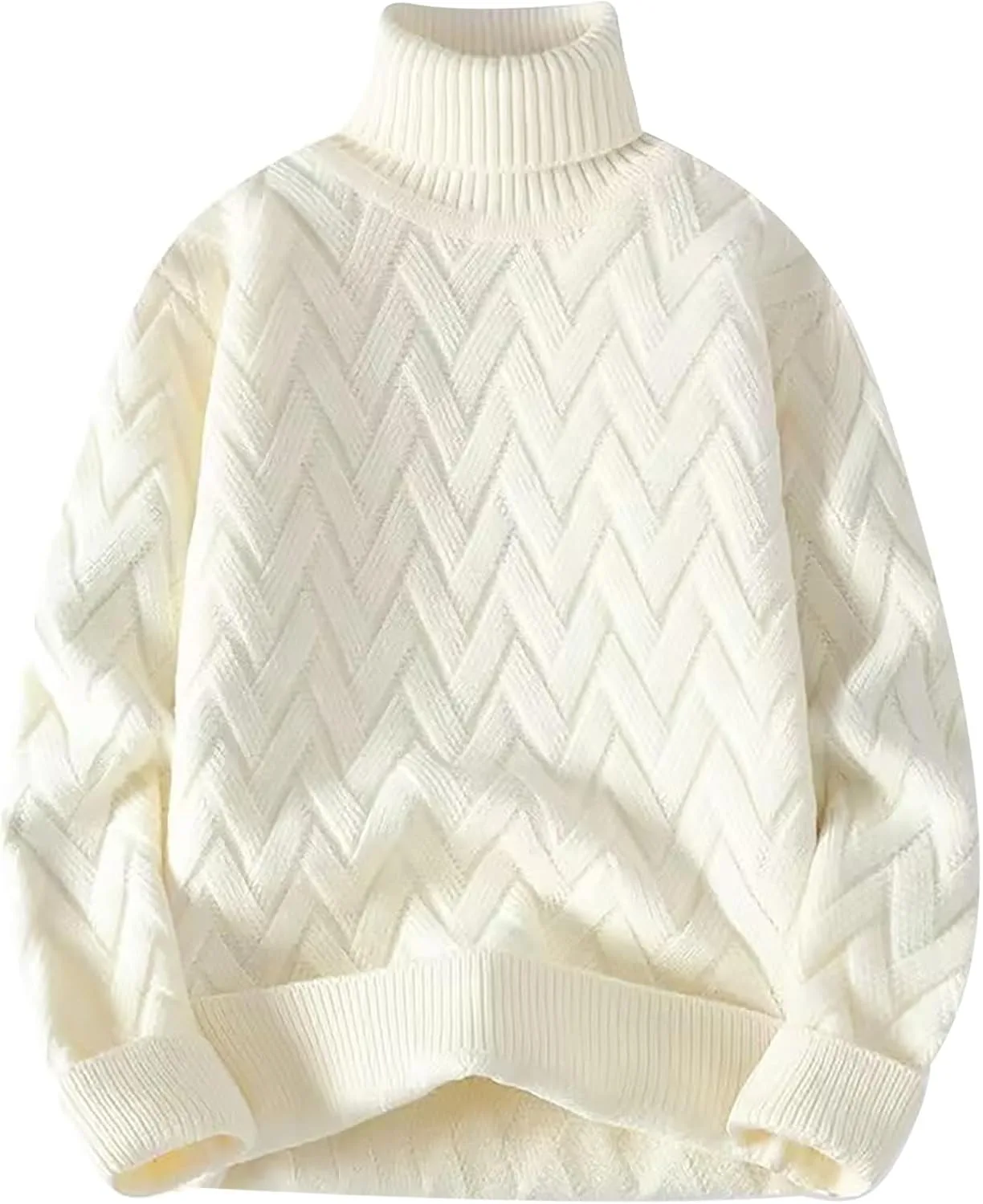 

Толстовка-водолазка для мужчин Big and Tall, длинный рукав, вязаная, свободный покрой