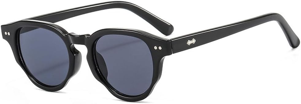 

Ретро-солнцезащитные очки с заклепками, круглые, для мужчин и женщин, модные солнцезащитные очки в винтажном стиле, защита от ультрафиолета UV400 для мужчин и водителей HVTVTLA, C1