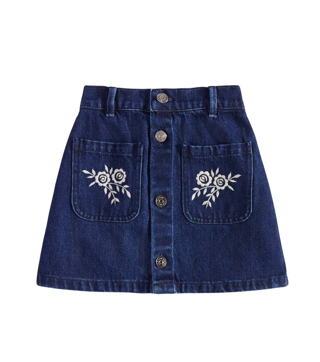 

Вышитая джинсовая юбка Danubio The New Society, цвет denim fusion
