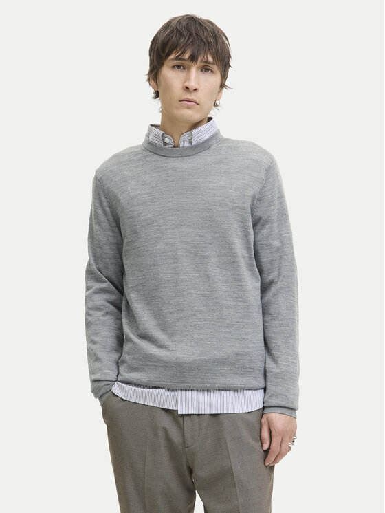

Свитер regular fit Merino 12216817 Jack&Jones, серый