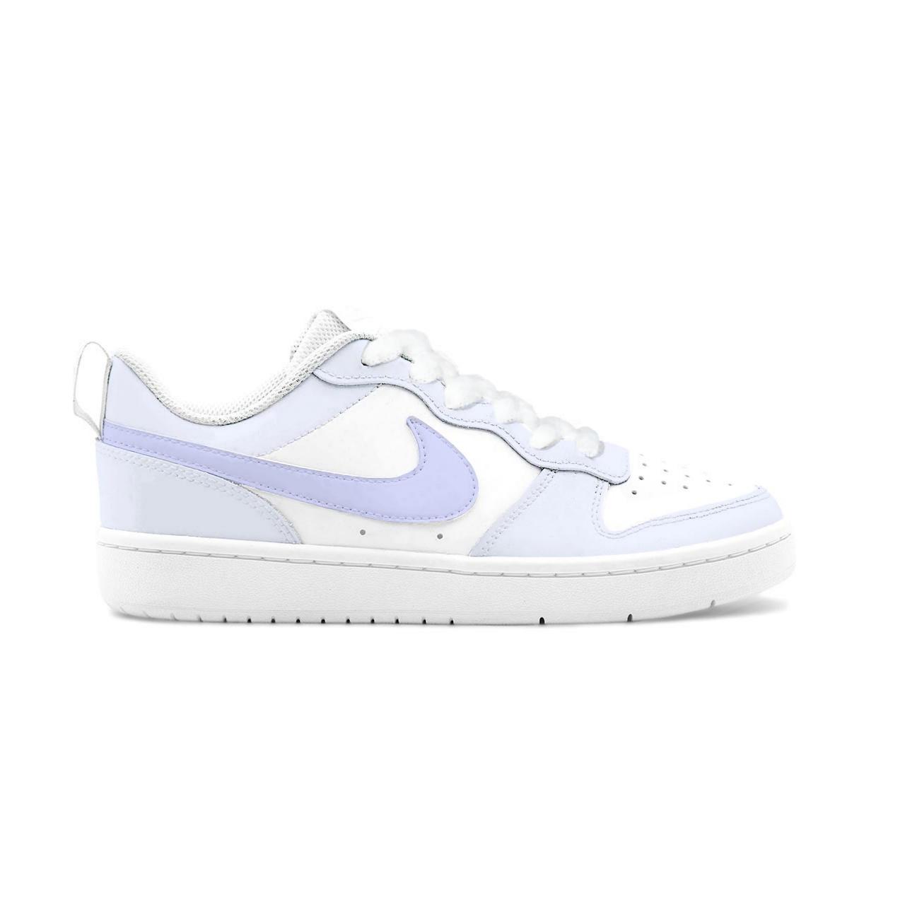 Nike Court Borough 2 Taro Paste Cream Leather Cushioning Abrasion Resistant Slip Resistant Low top Skateboard Shoes — фото 3