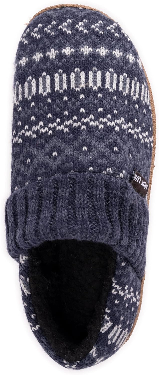 Тапочки MUK LUKS для мужчин Muk Luks Men's Marcel, темно-синий — фото 2
