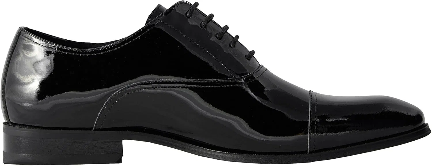 Туфли Florsheim Men's Tux Cap Toe Tuxedo Formal Oxford, 2-Black Lacquer — фото 2
