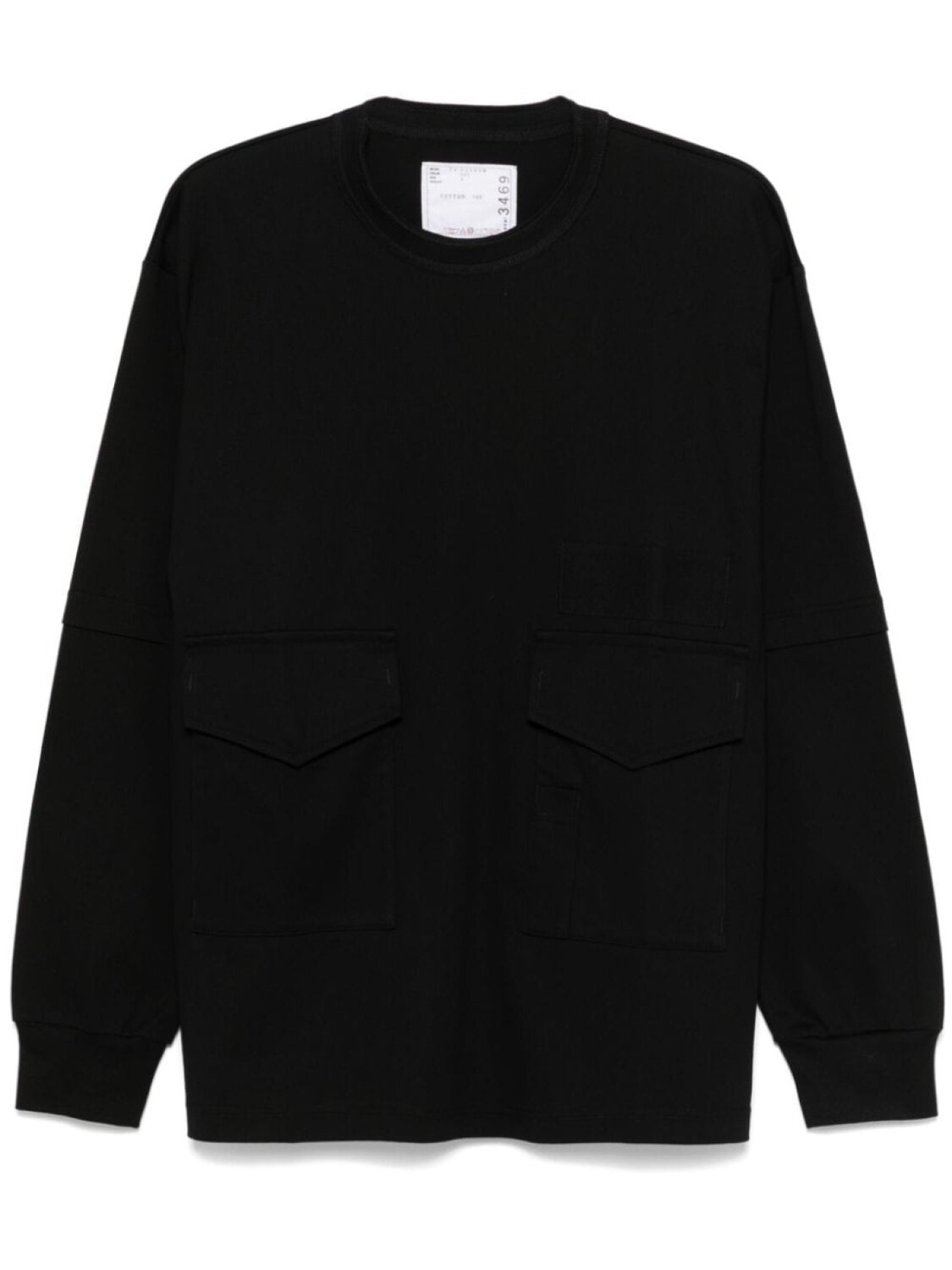 

Многослойная футболка sacai, черный