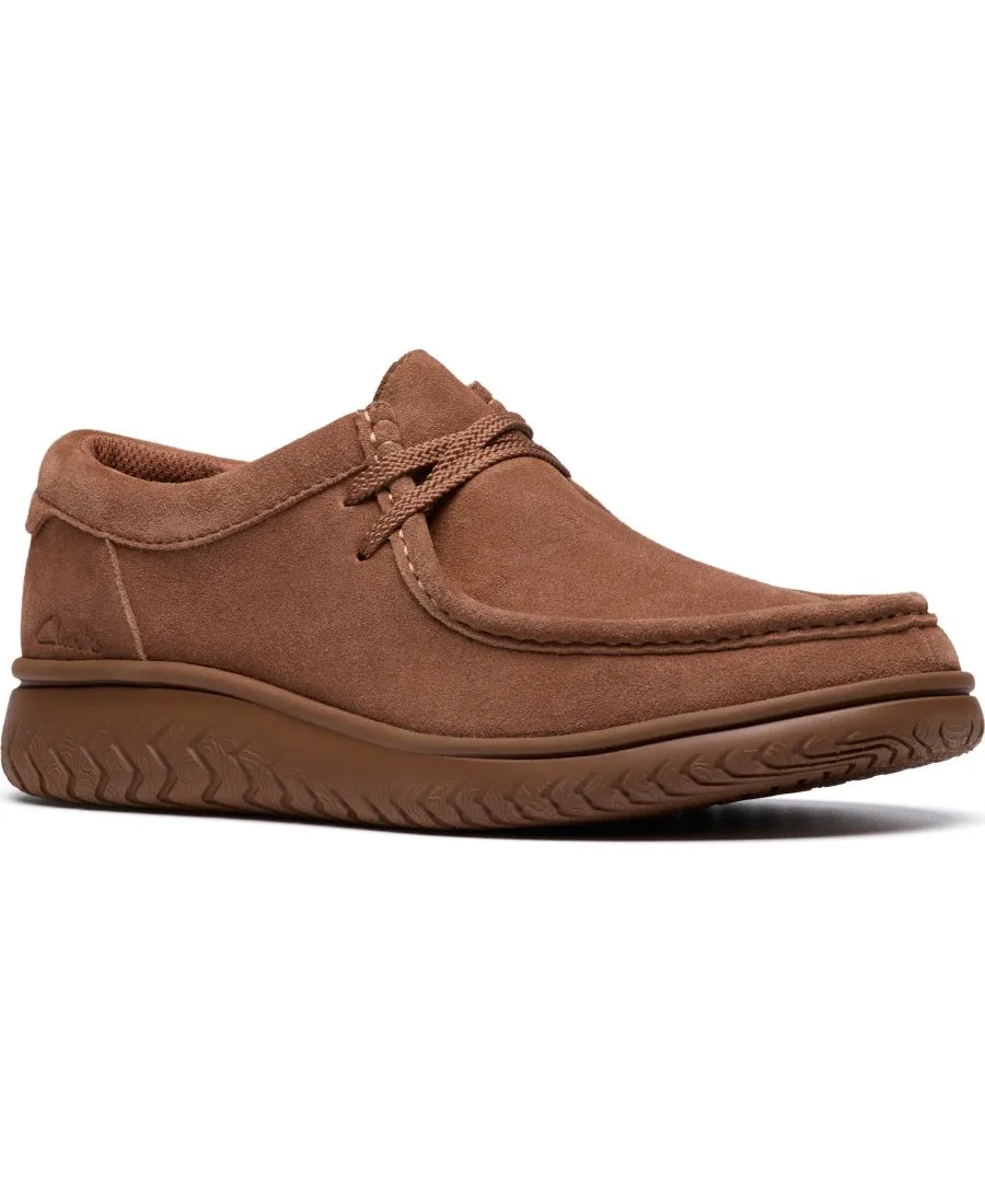 Мужские низкие повседневные слипоны RelaxLite Clarks, Cola Suede