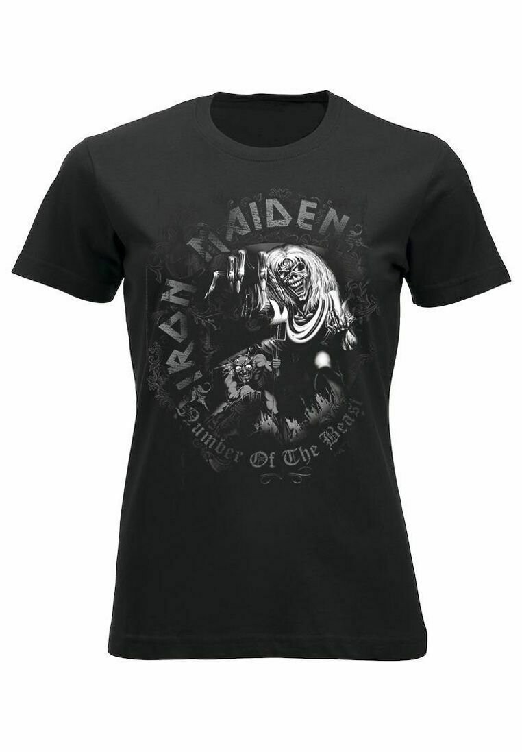 

Футболка с принтом IRON MAIDEN NUMBER OF THE BEAST WATERMARK KVINDE rockshirts, цвет black, Черный, Футболка с принтом IRON MAIDEN NUMBER OF THE BEAST WATERMARK KVINDE rockshirts, цвет black