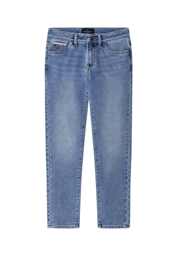 Джинсы прямого кроя, светлого оттенка, зауженного кроя. Hackett London, Light Blue