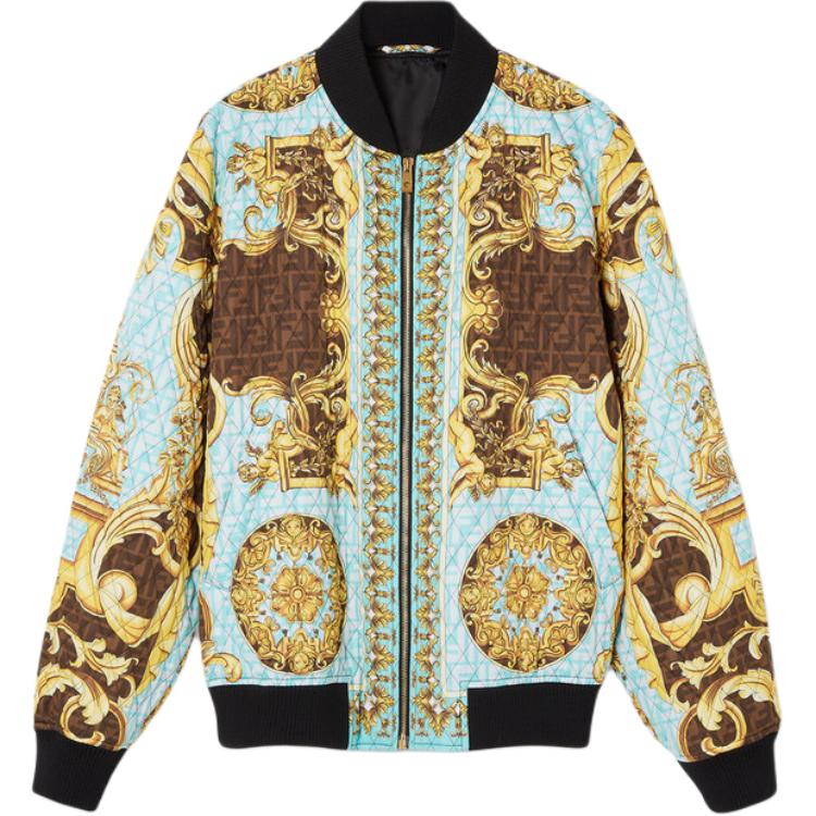 

Футболка Fendi Fendace Baroque Quilted Jacket VERSACE, разноцветная, Серый, Футболка Fendi Fendace Baroque Quilted Jacket VERSACE, разноцветная
